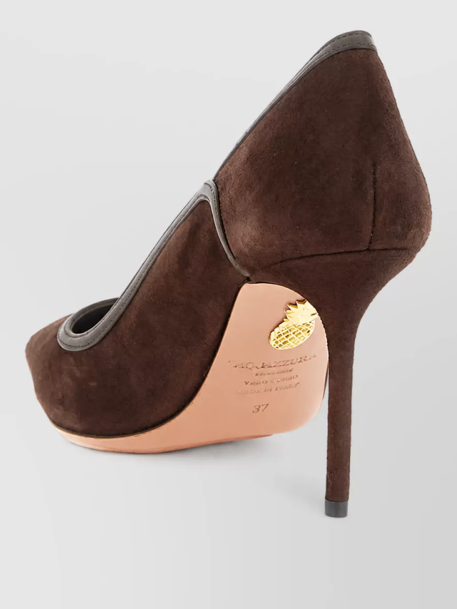 Aquazzura Leather plush pumps