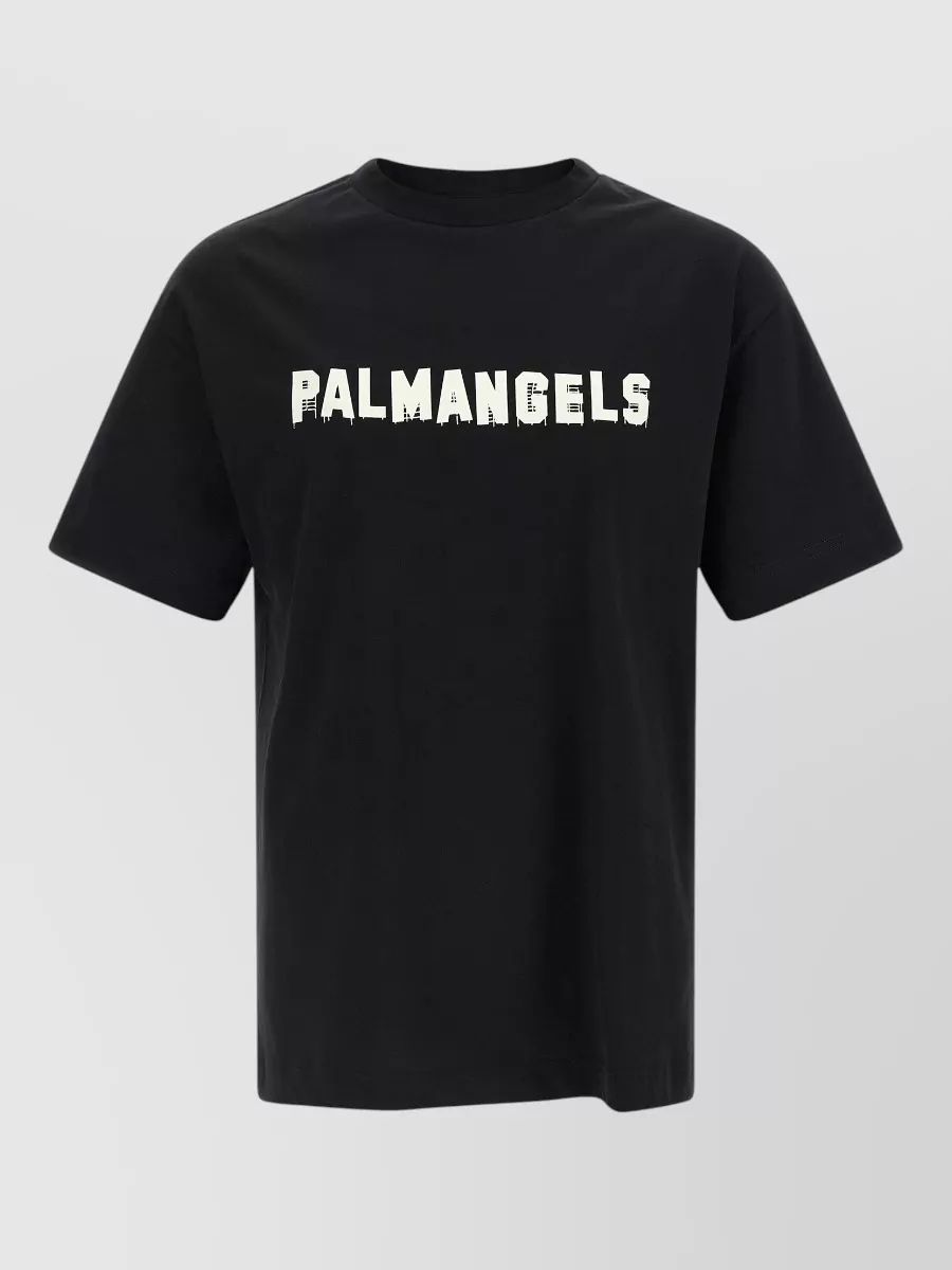 Palm Angels cotton logo print t-shirt
