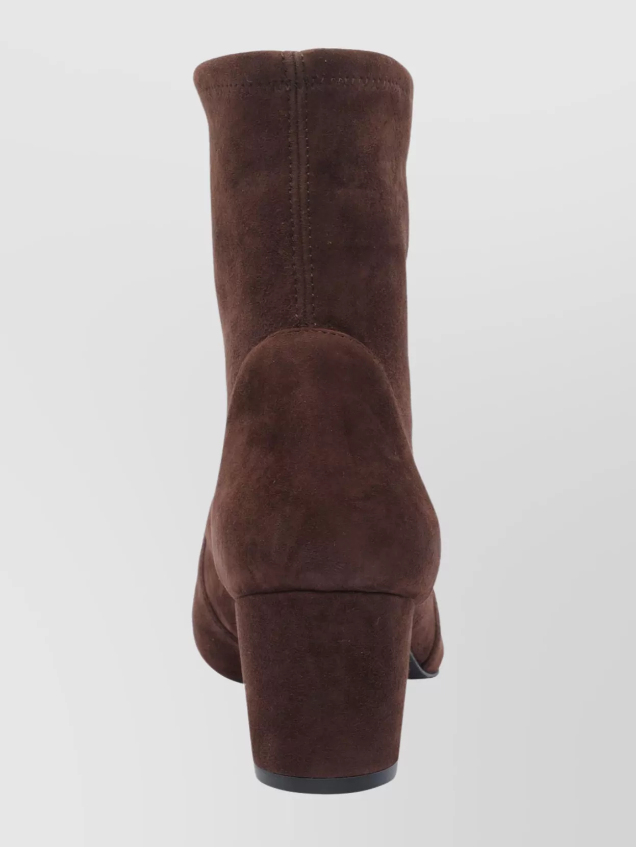 Stuart Weitzman Suede Ankle Length Block Heel Boots In Burgundy