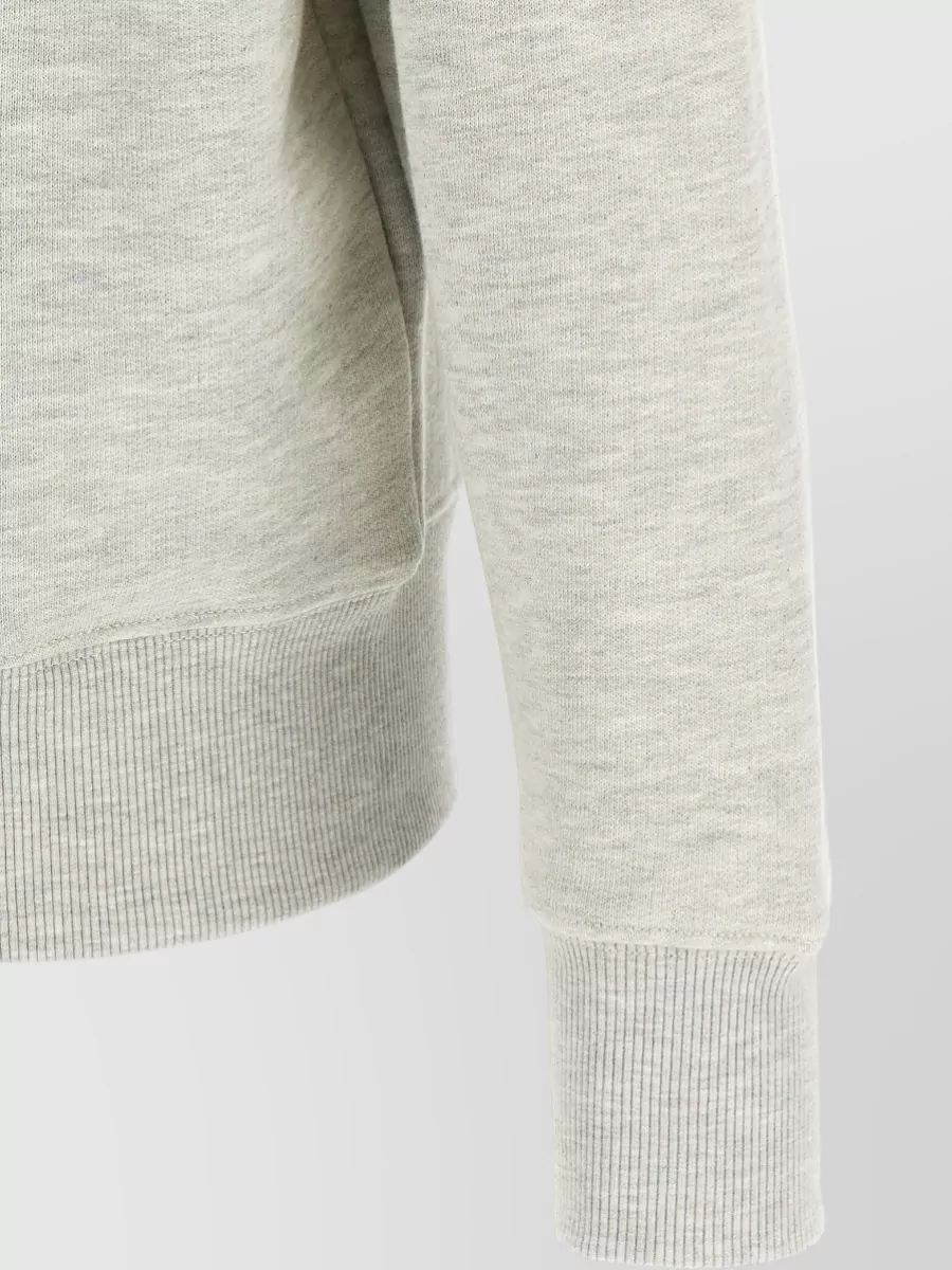 Autry Mélange Cotton Crew Neck Sweatshirt