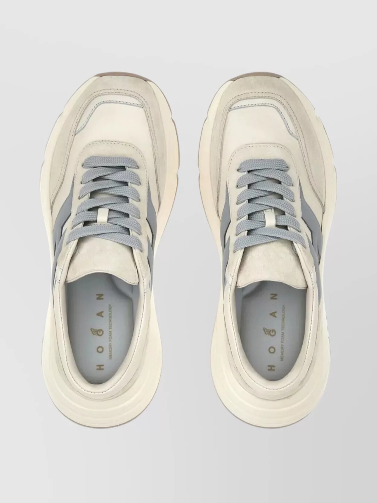 Hogan Contemporary Sneakers With Round Toe Design