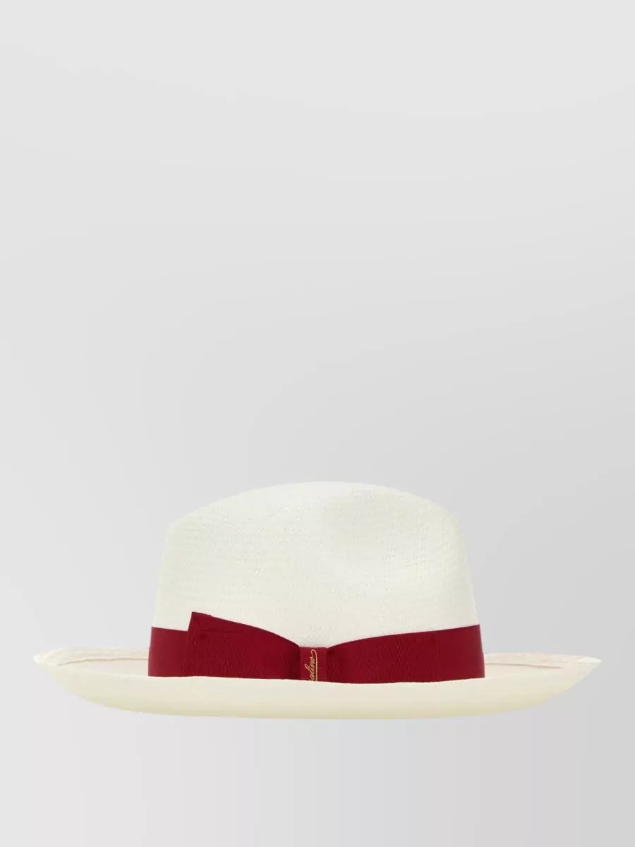 Borsalino Straw Fedora Hat