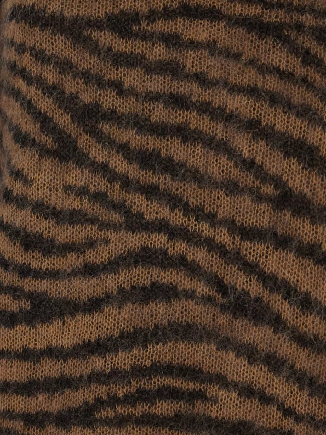 'S MAX MARA CREW NECK ZEBRA PATTERN KNIT SWEATER