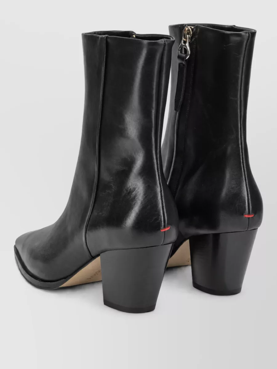 Aeyde Leather Zippered Ankle Boots