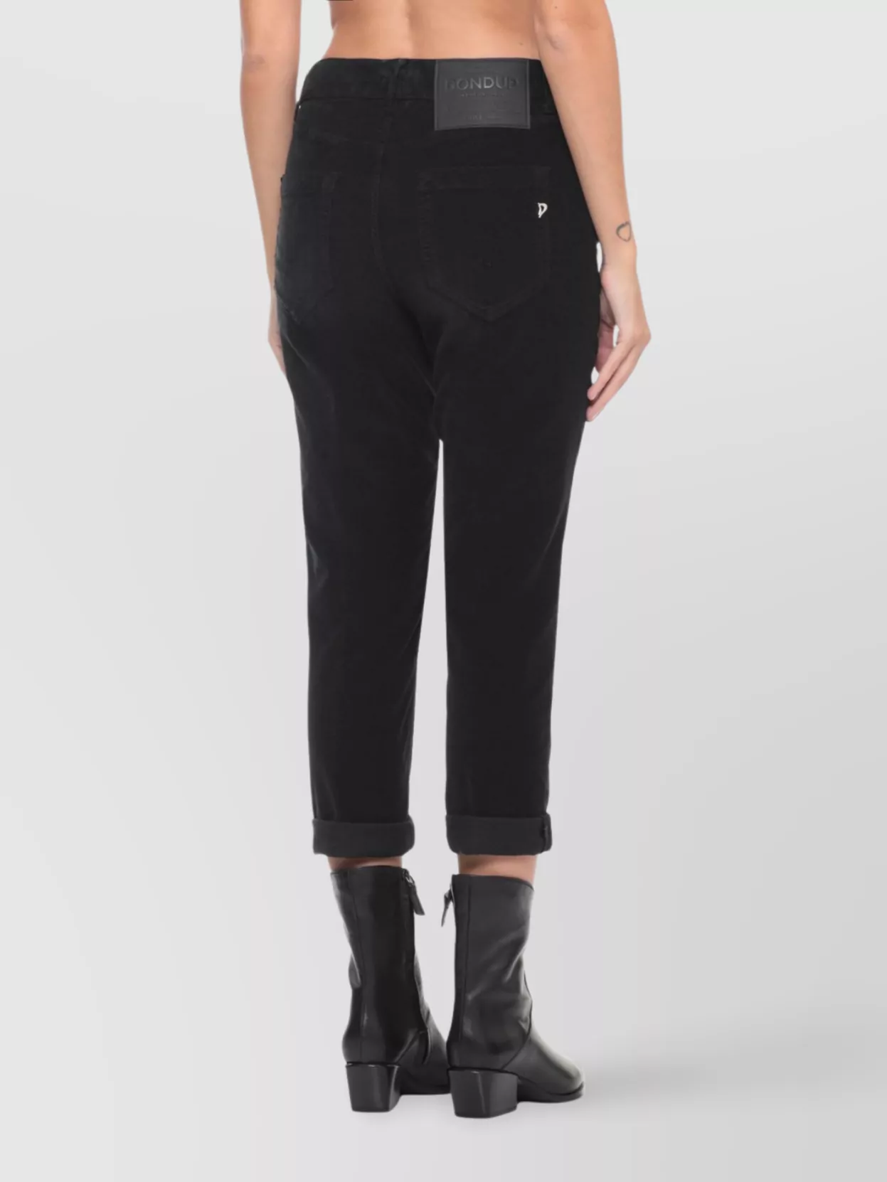 Dondup Straight Leg Corduroy Trousers With Five Pockets