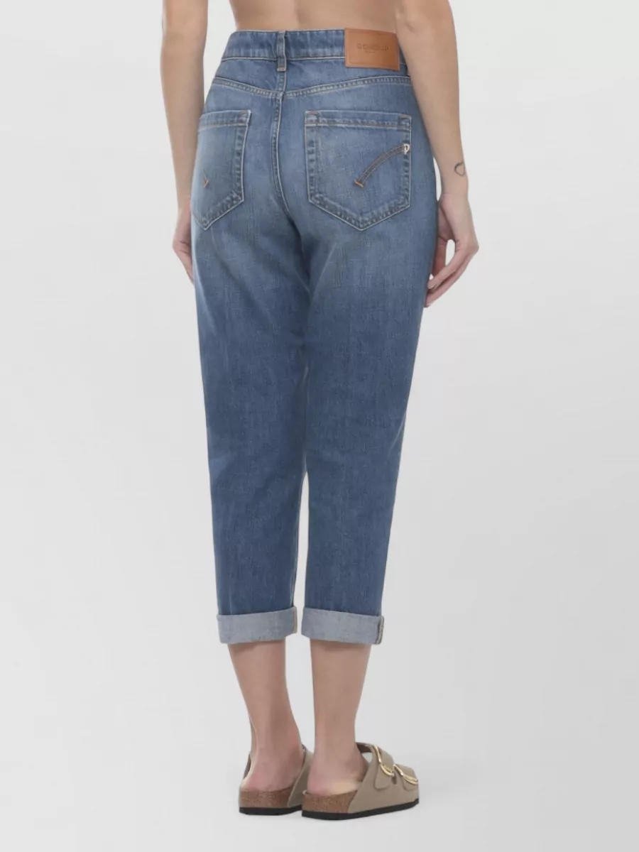 Dondup Cropped Straight-Leg Jeans