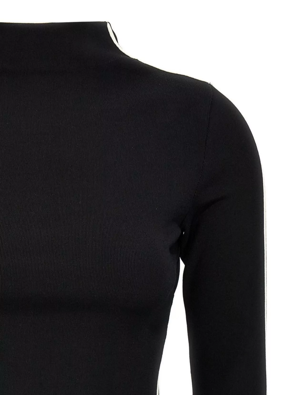Sportmax Sleeveless Top With Contrast Trim And Cut-out Detailing In Black