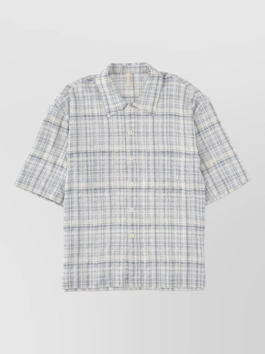 Sunflower checked short-sleeve shirt