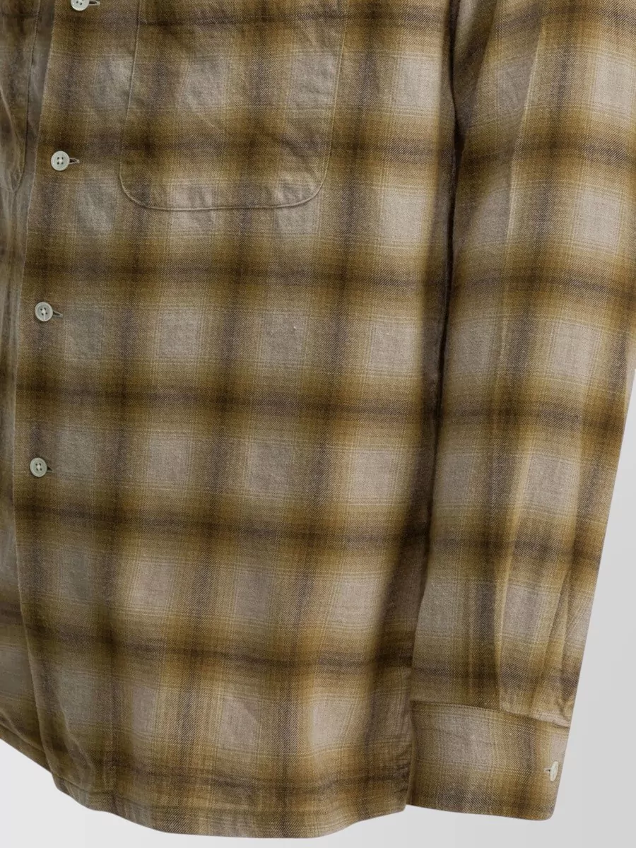 Beams Plus Long Sleeve Shirts Chest Pockets Cuffs