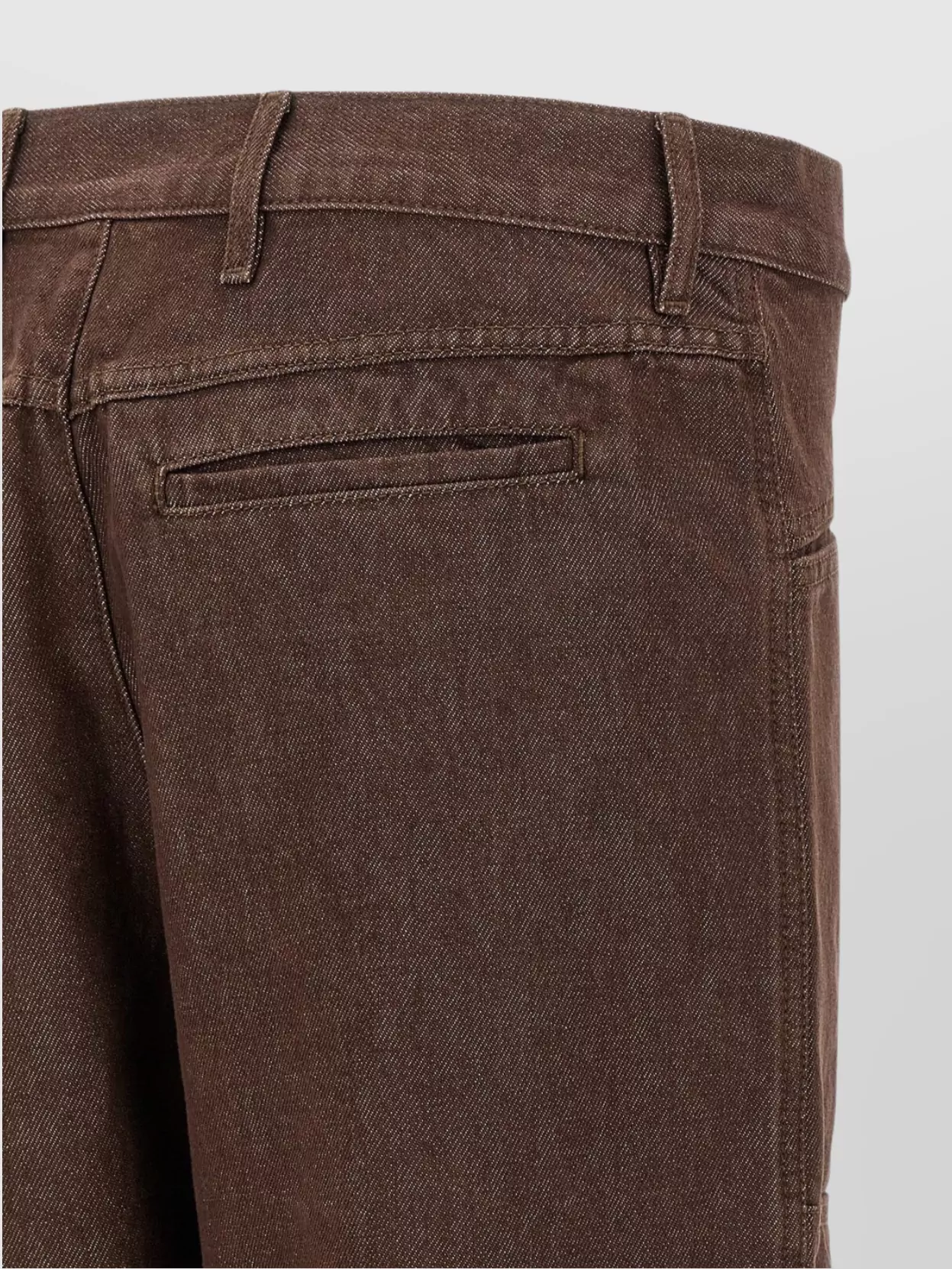 Dries Van Noten Wide Leg Denim Trousers With Zip Pockets
