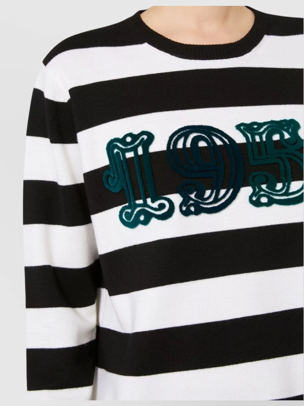 Max Mara Striped Boxy Knitwear Sweater