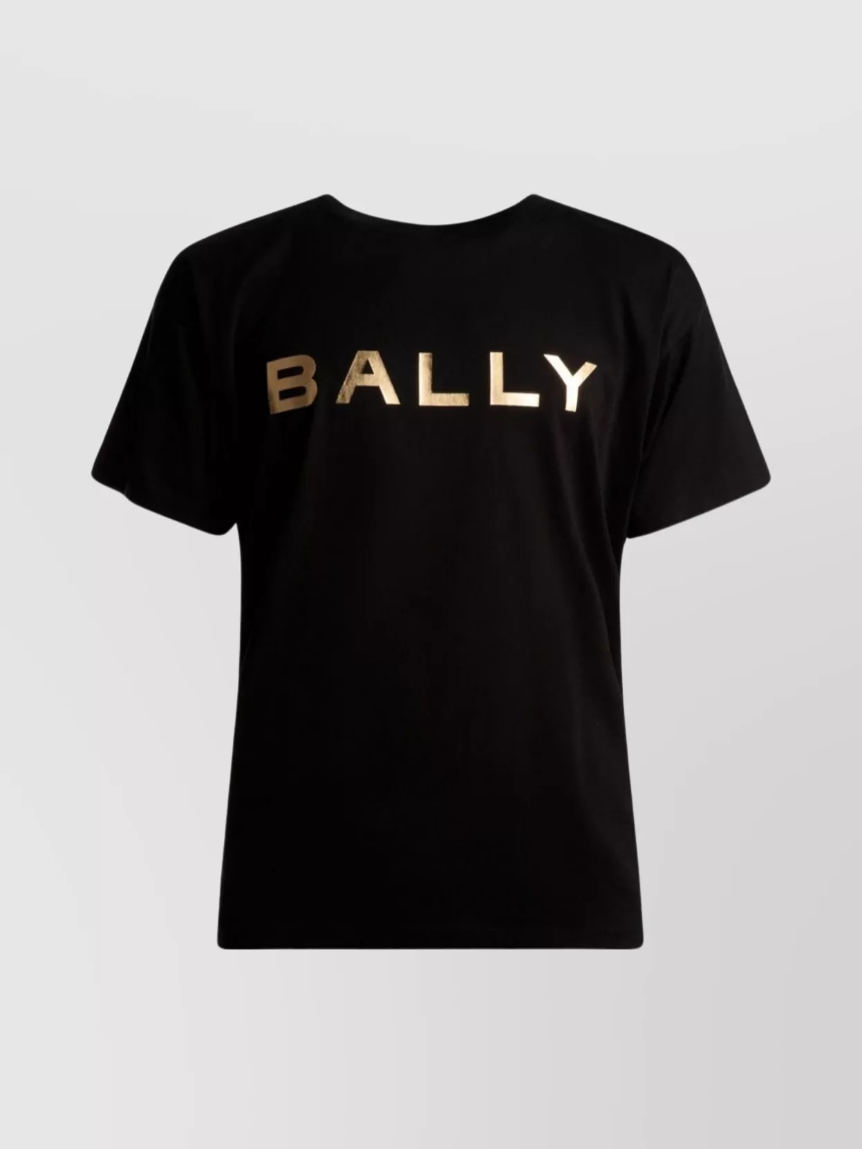 Shop Bally Crew Neck Metallic T-shirt In Black