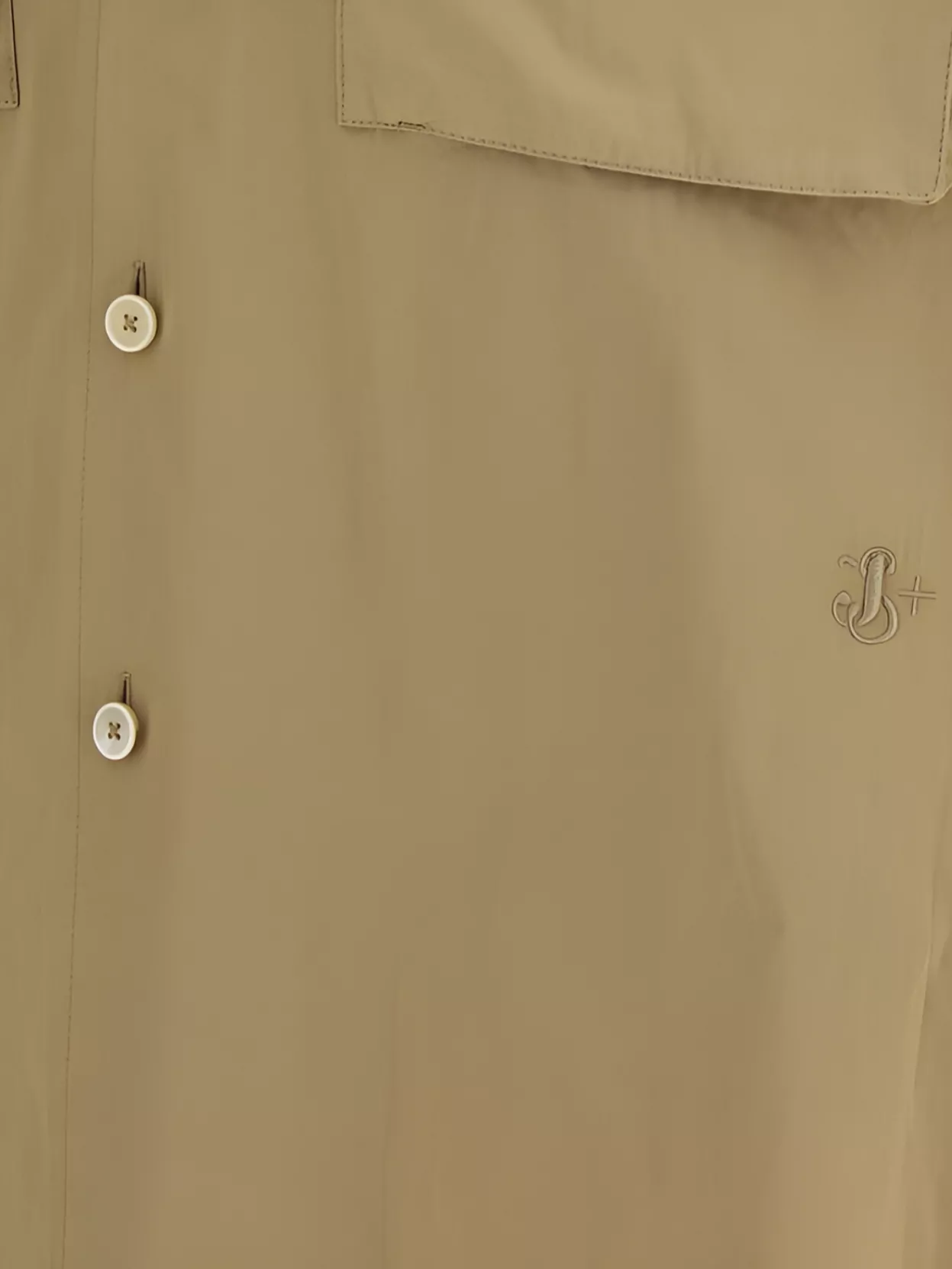 Jil Sander Oversized Cuban Collar Shirt With Flap Pockets