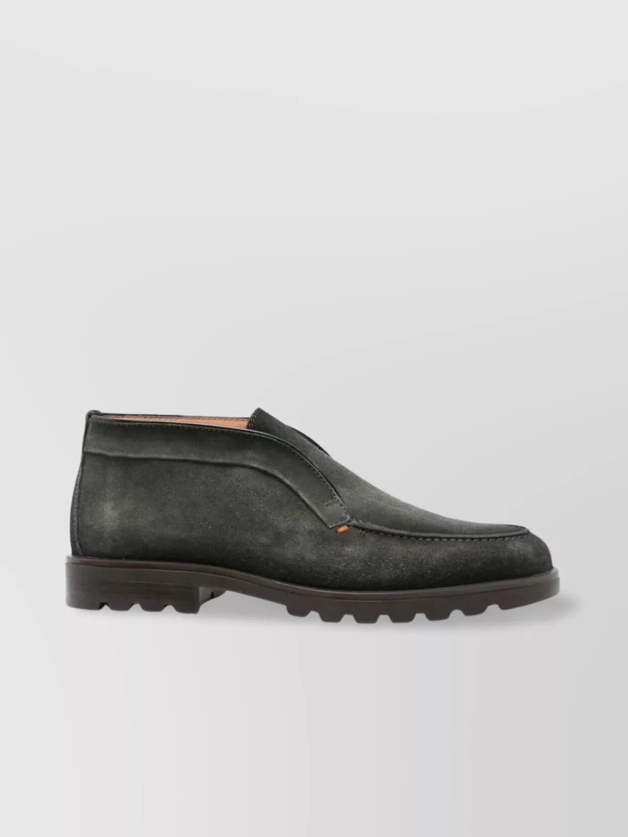 Santoni Suede Lace-Up Shoes Rubber Sole