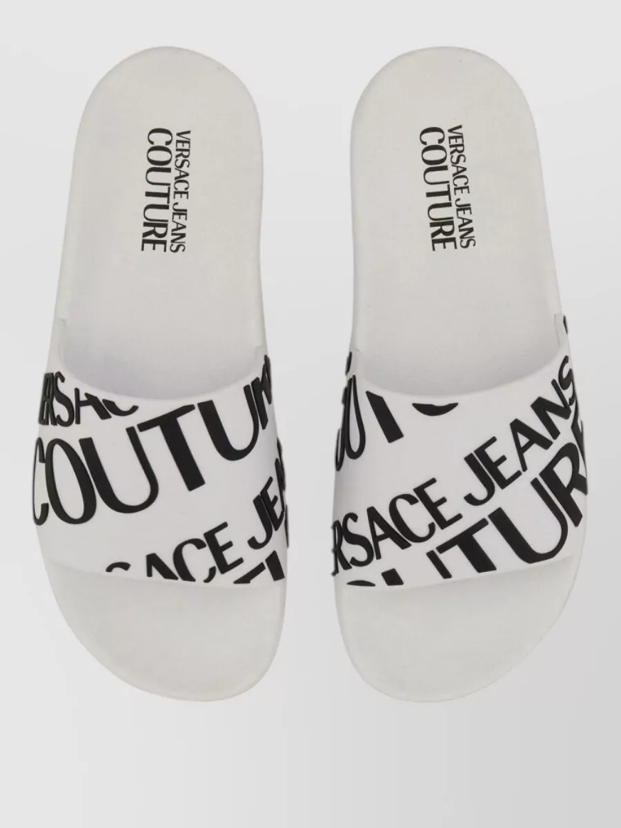 Versace Jeans Couture Logo Slide Sandals