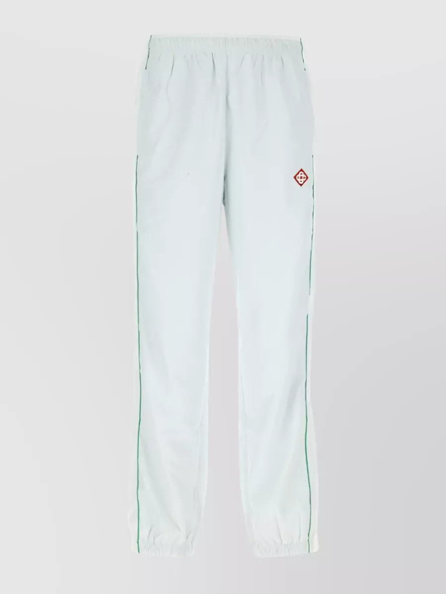 Shop Casablanca Comfortable Track Pants With Side Stripe Detailing In Blue