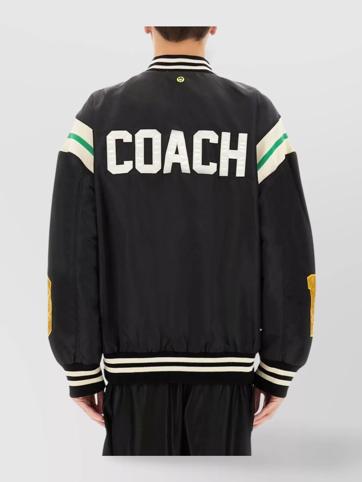 Barrow Graphic Back Satin Bomber Jacket