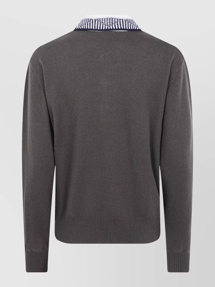 N 21 Wool Polo Jumper