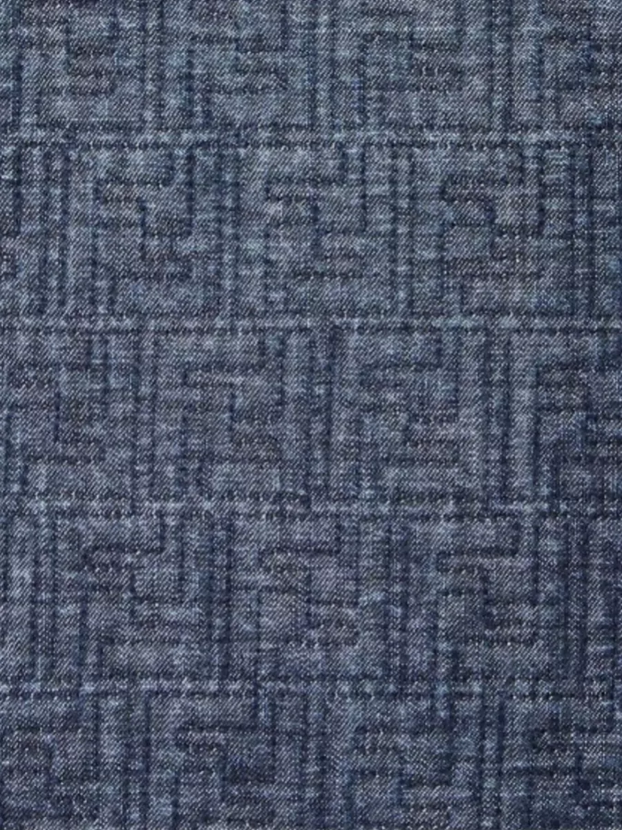 Fendi Logo Motif Cropped Denim Jacket