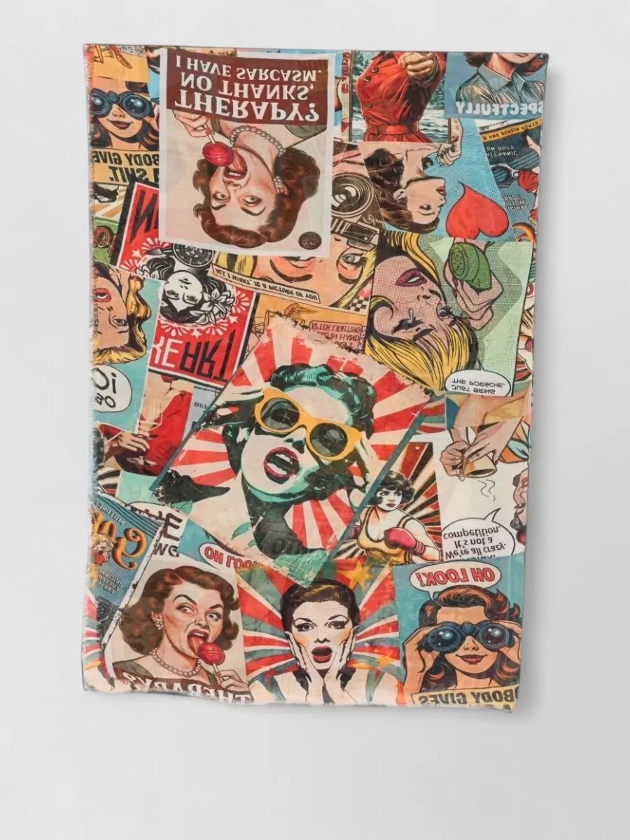 Faliero Sarti cashmere fine-knit printed stole