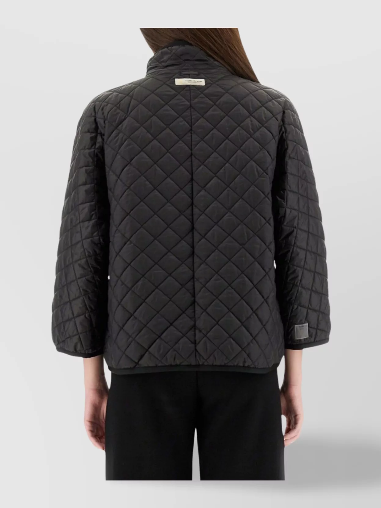 S Max Mara Lightweight Quilted Jacket High Collar