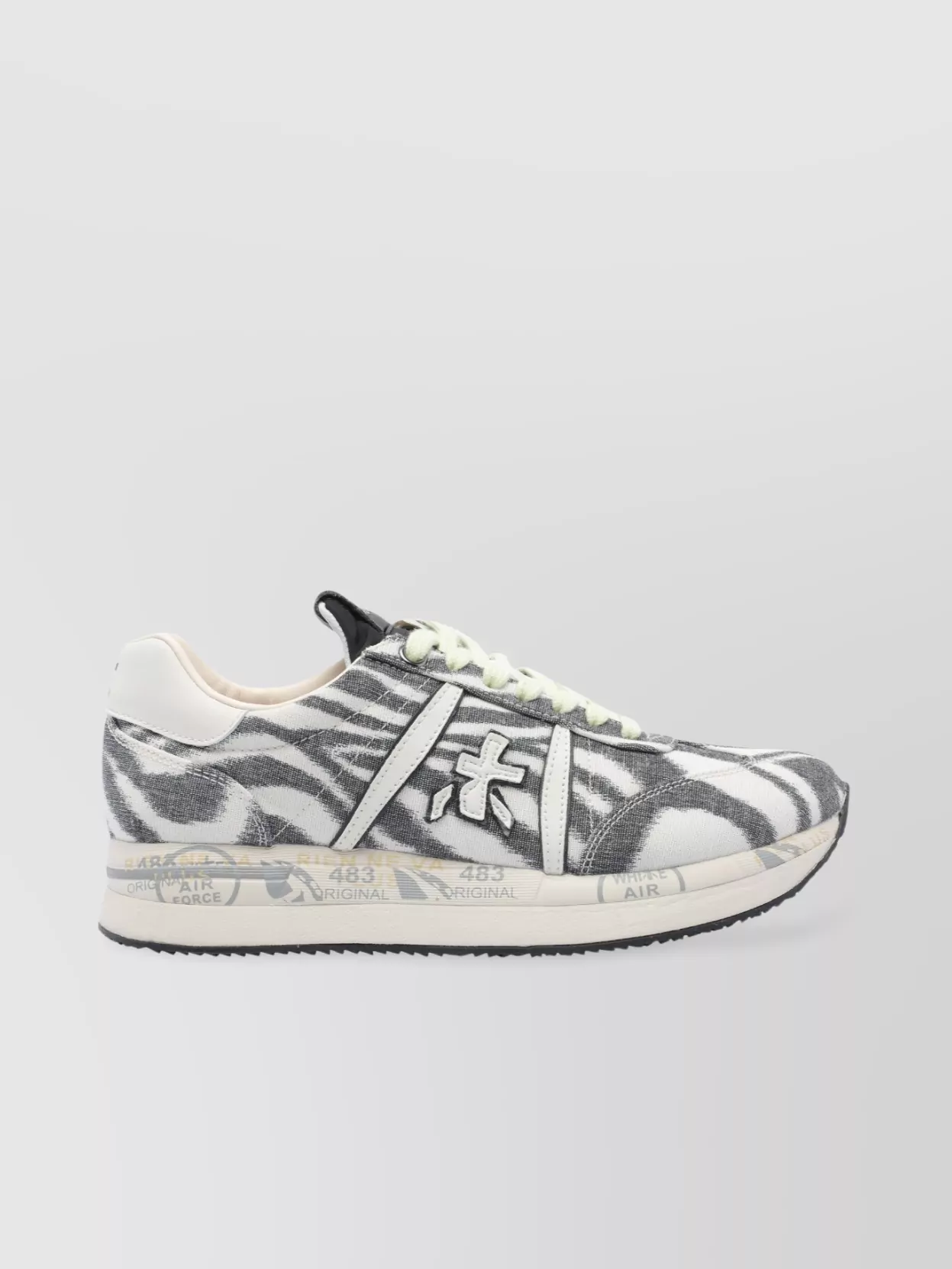 Premiata Low Top Zebra Print Sneakers