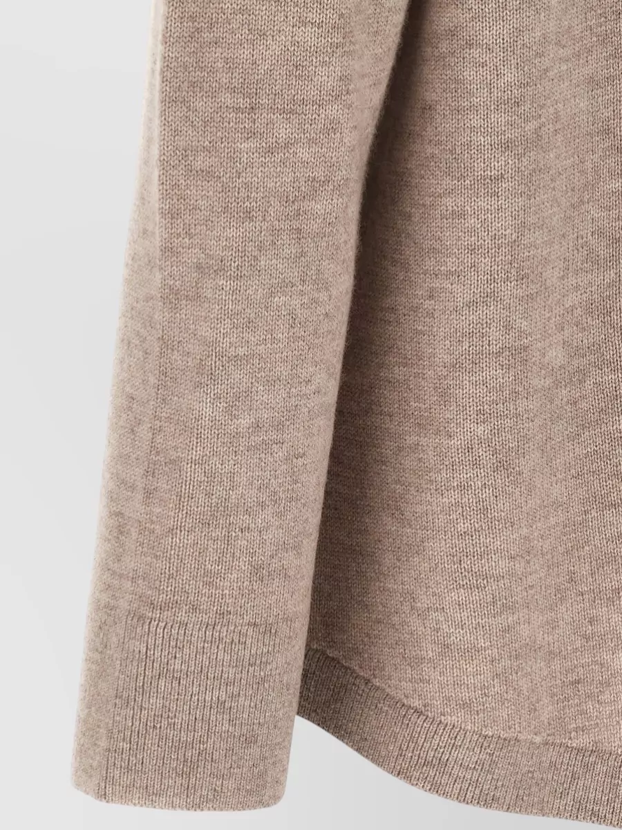 S Max Mara Cashmere Wool Shirt Collar Long Sleeve Cardigan