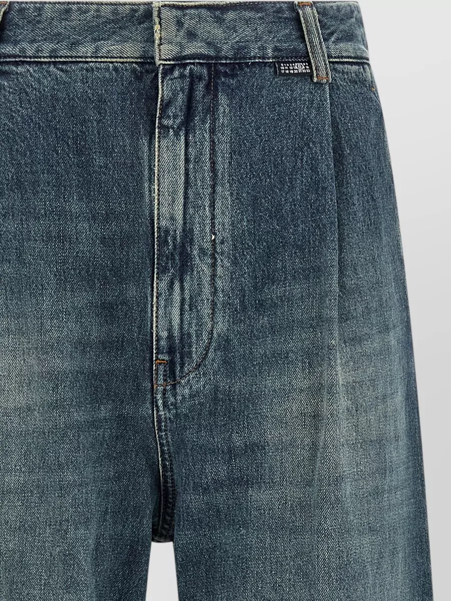 Mm6 Maison Margiela Denim Wide-Leg Trousers