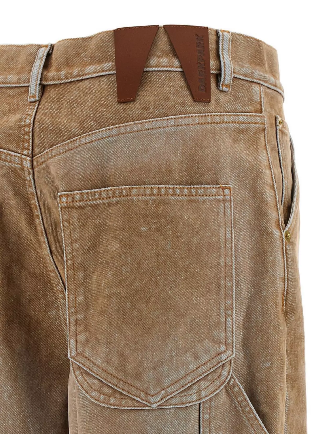 Darkpark High Waist Wide Leg Jeans With Pockets