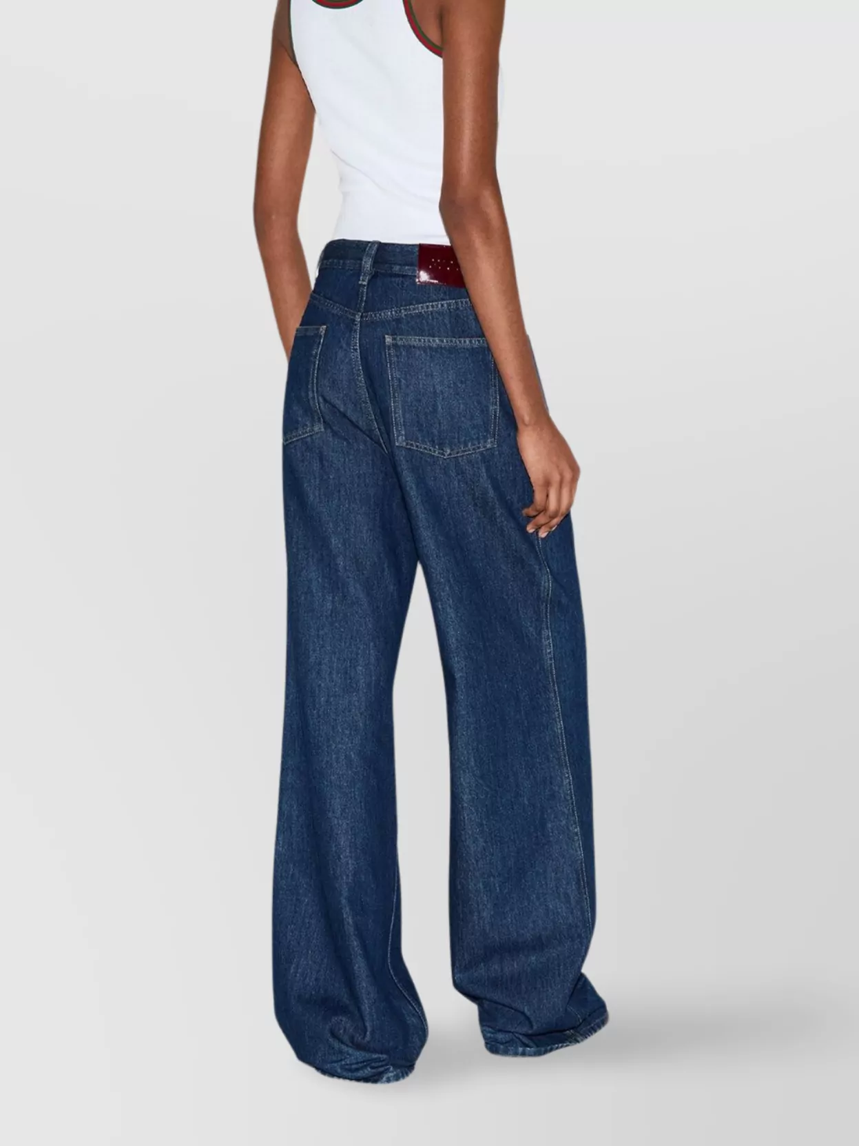 Gucci Wide-Leg Certified Cotton Denim Trousers