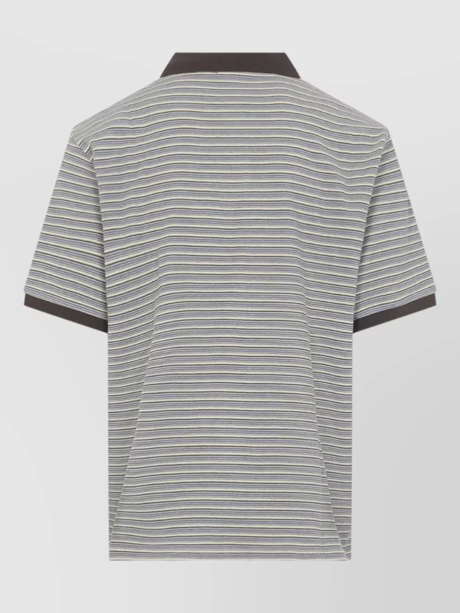 Carhartt Wip Cotton Striped Short-Sleeve Polo Shirt