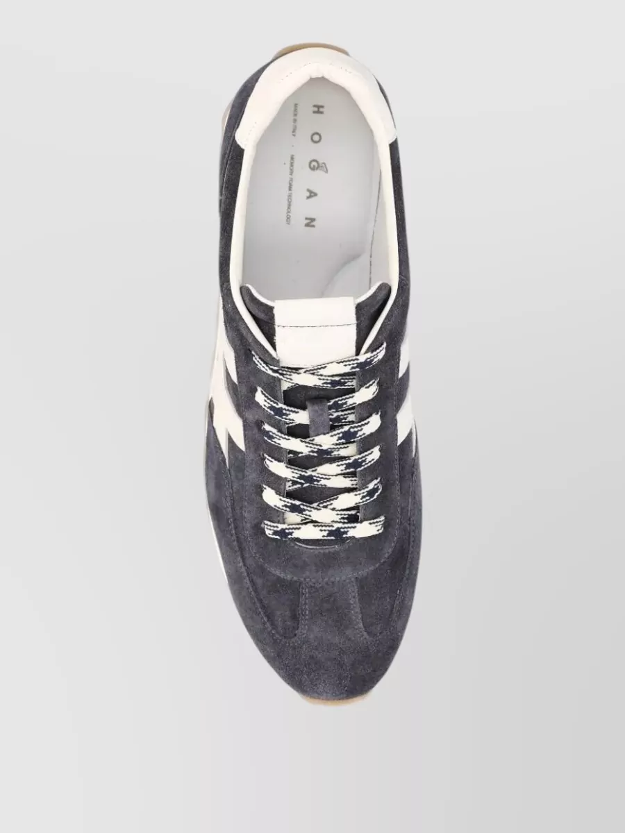 Hogan Running Sneakers Suede Finish Rubber Sole