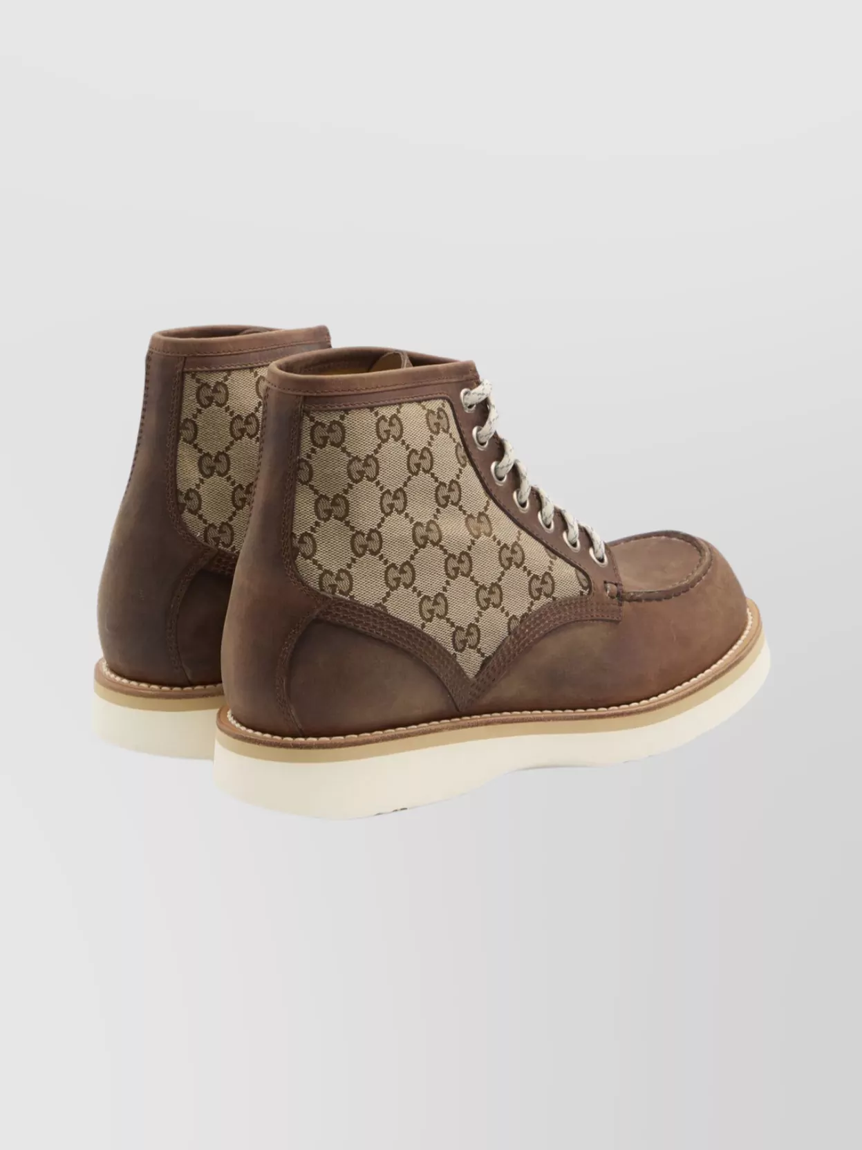 Gucci Suede Ankle Boots Contrast Sole