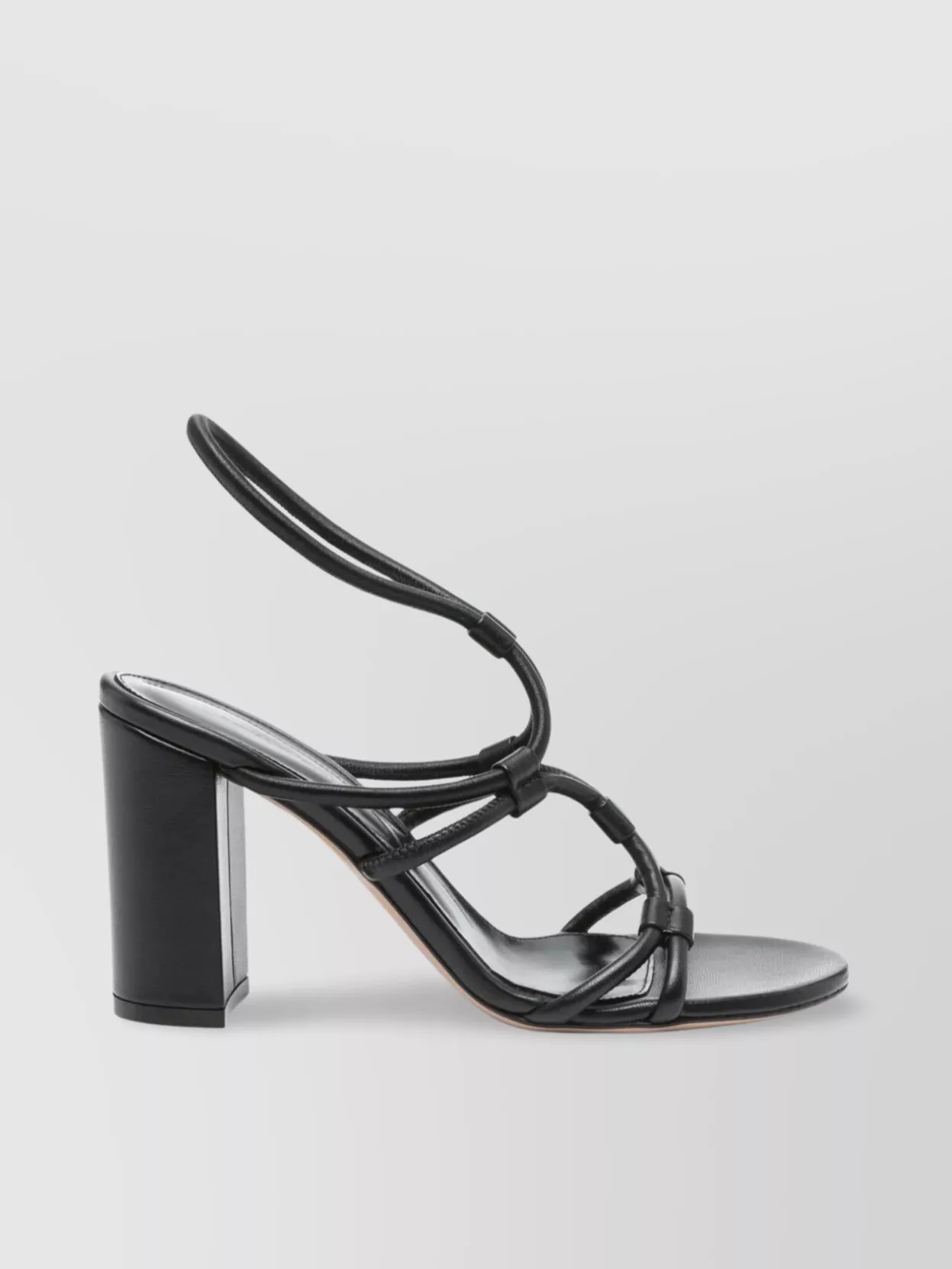 Shop Gianvito Rossi 85mm Strappy Block Heel Sandals
