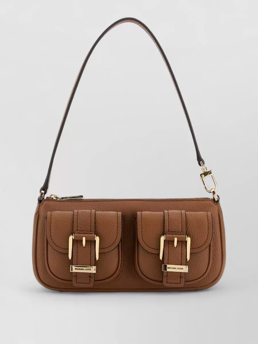 Michael Kors Zoe Shoulder Bag Adjustable Strap In Orange