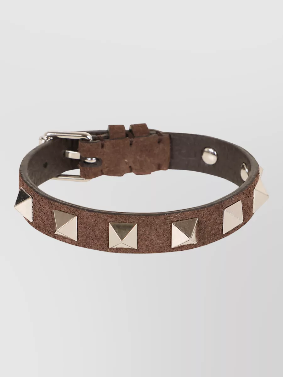 Valentino Garavani Leather Rockstud Bracelet