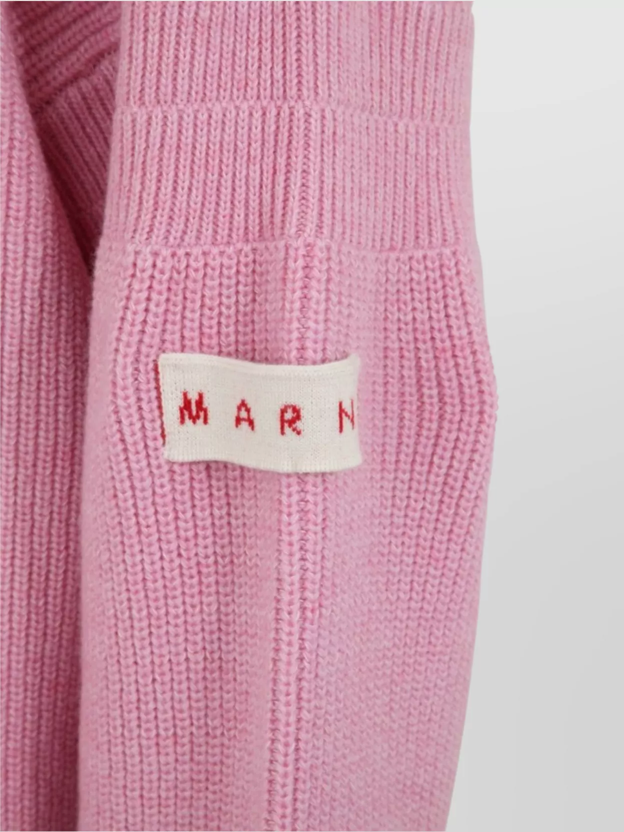 Marni Loose Fit Crew Neck Sweater With Asymmetric Hem