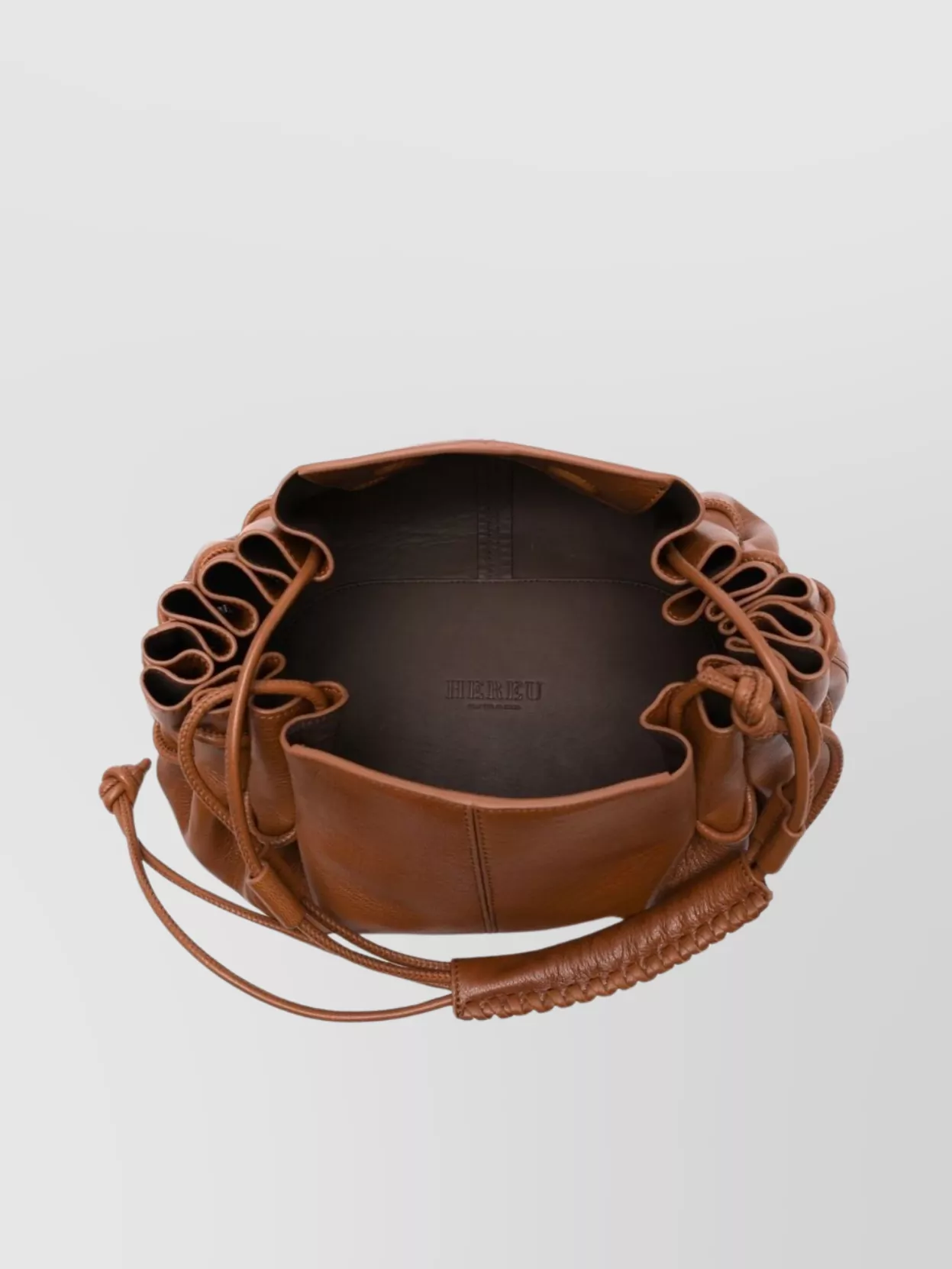Hereu Medium Leather Shoulder Bag With Top Handle