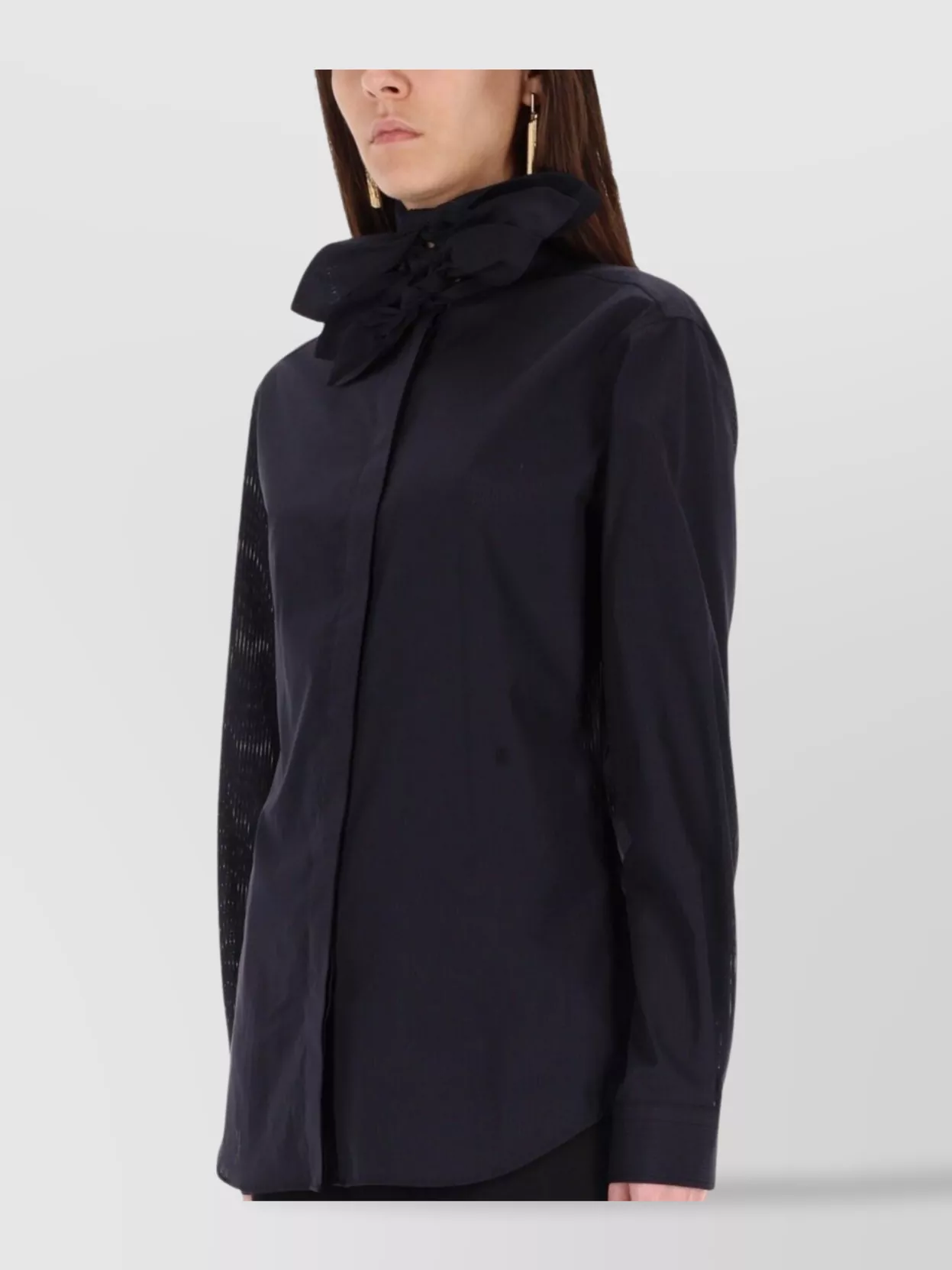 Moschino Long Sleeve Top Bow Detail