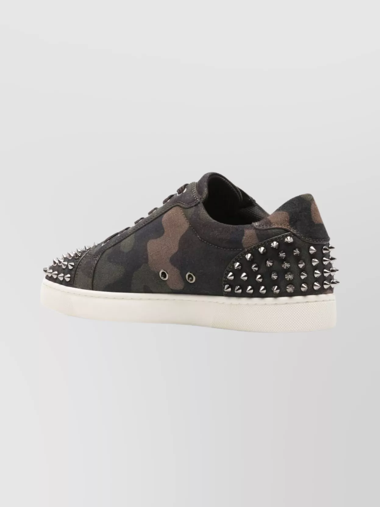 Christian Louboutin Camouflage Studded Low Top Sneakers