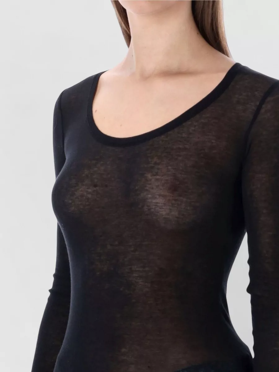 American Vintage Massachusetts Long Sleeve Cotton T Shirt