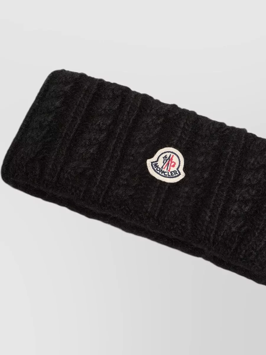 Moncler Alpaca Wool Cable Knit Headband
