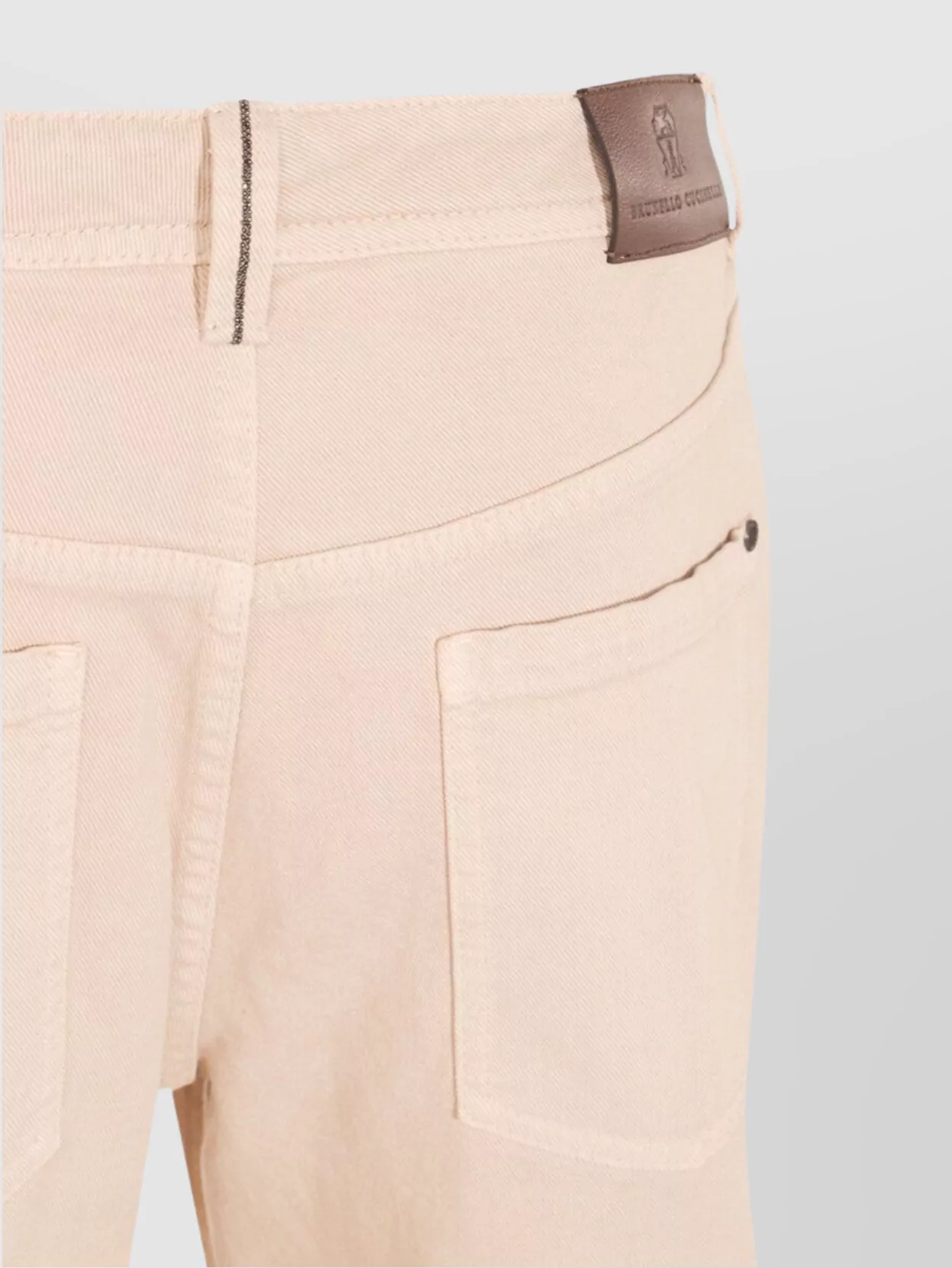 Brunello Cucinelli Straight Trousers With Front And Back Pockets