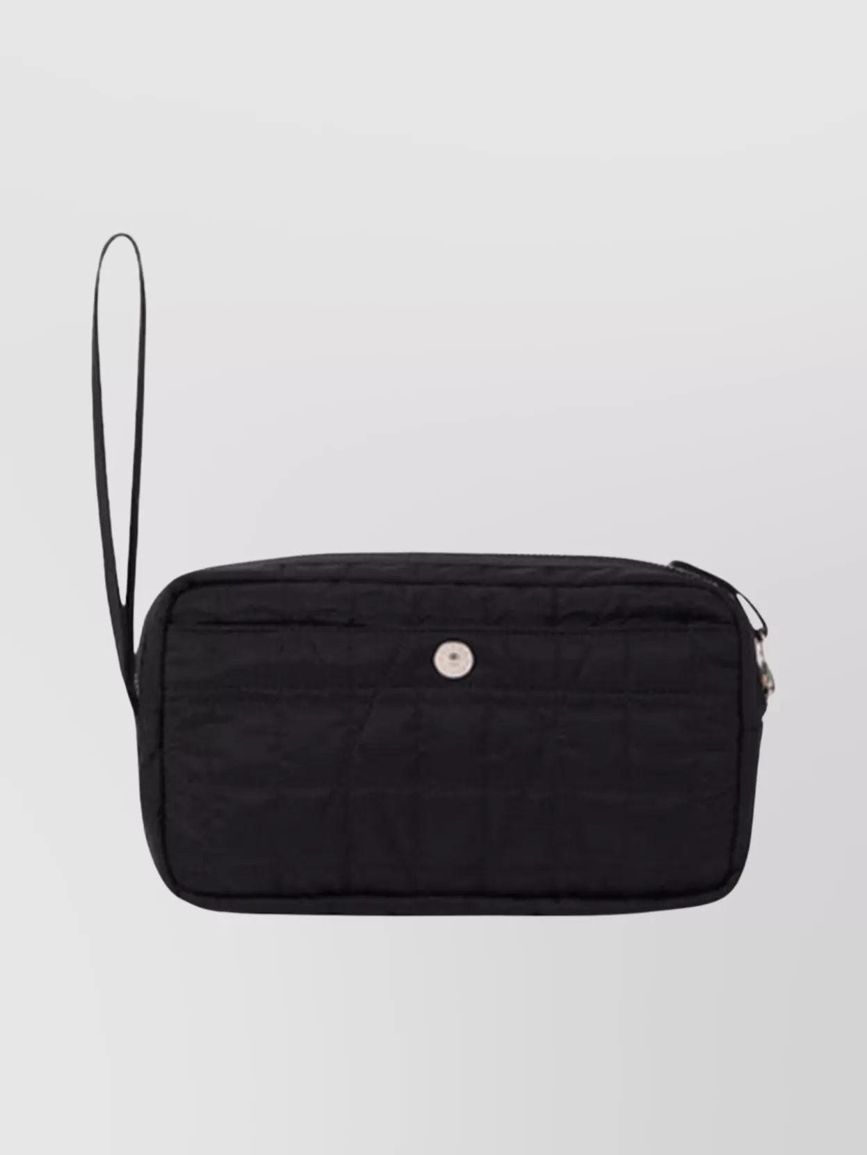Stone Island Compact Wrist Pouch With Compartments And Zip
