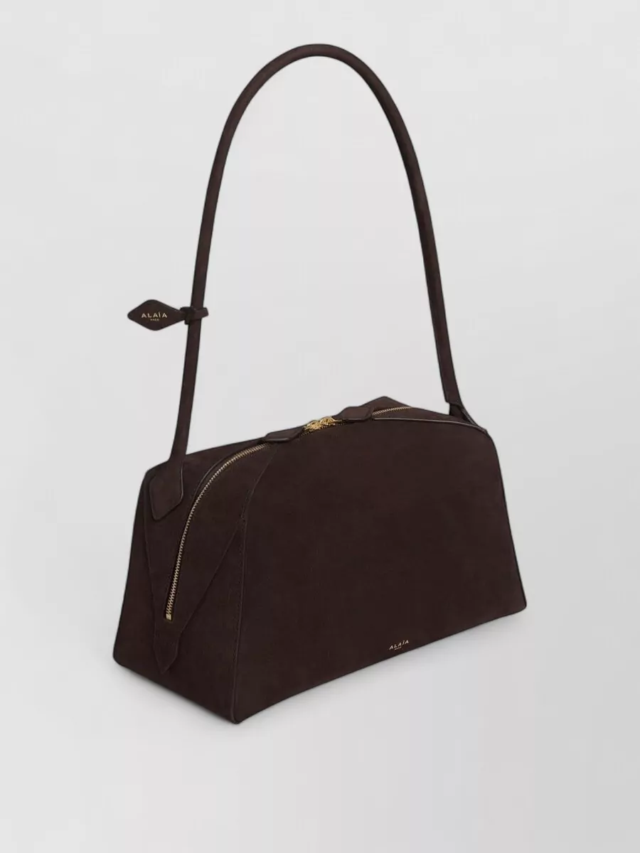 Alaïa Bouledogue Nubuck Shoulder Bag Top Handle