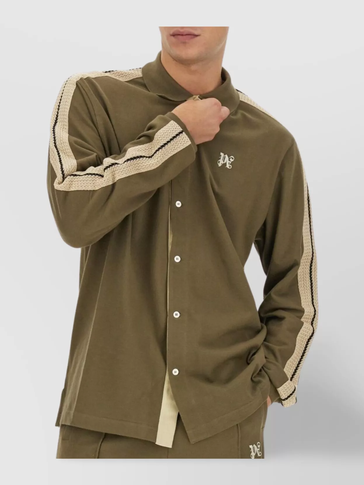Palm Angels Signature Stripe Detail Shirt