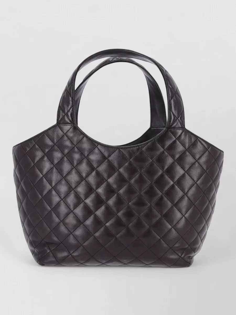 Saint Laurent Icare Medium Leather Tote Bag