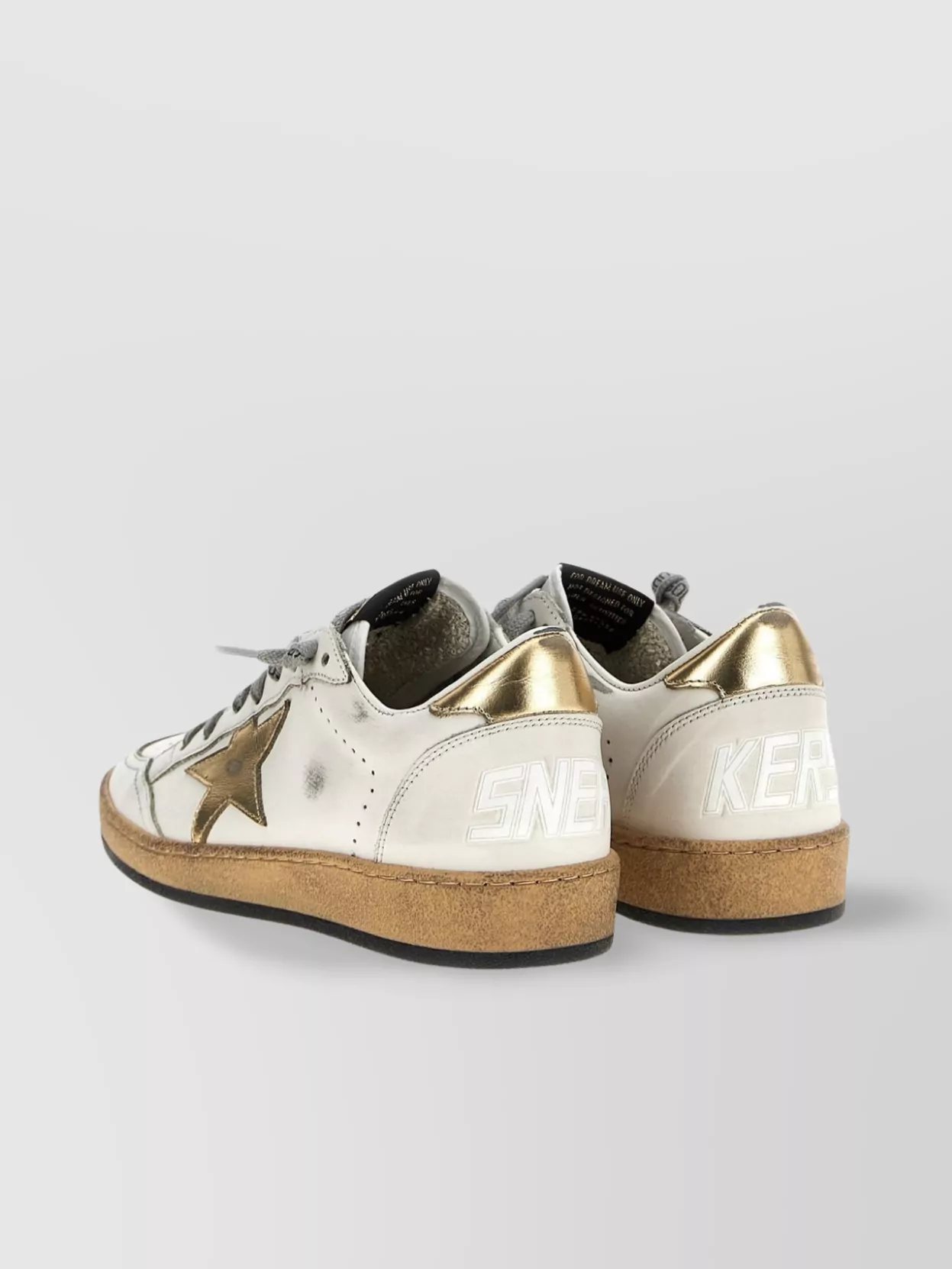 Golden Goose 'Star Perforated Metallic Sneakers'