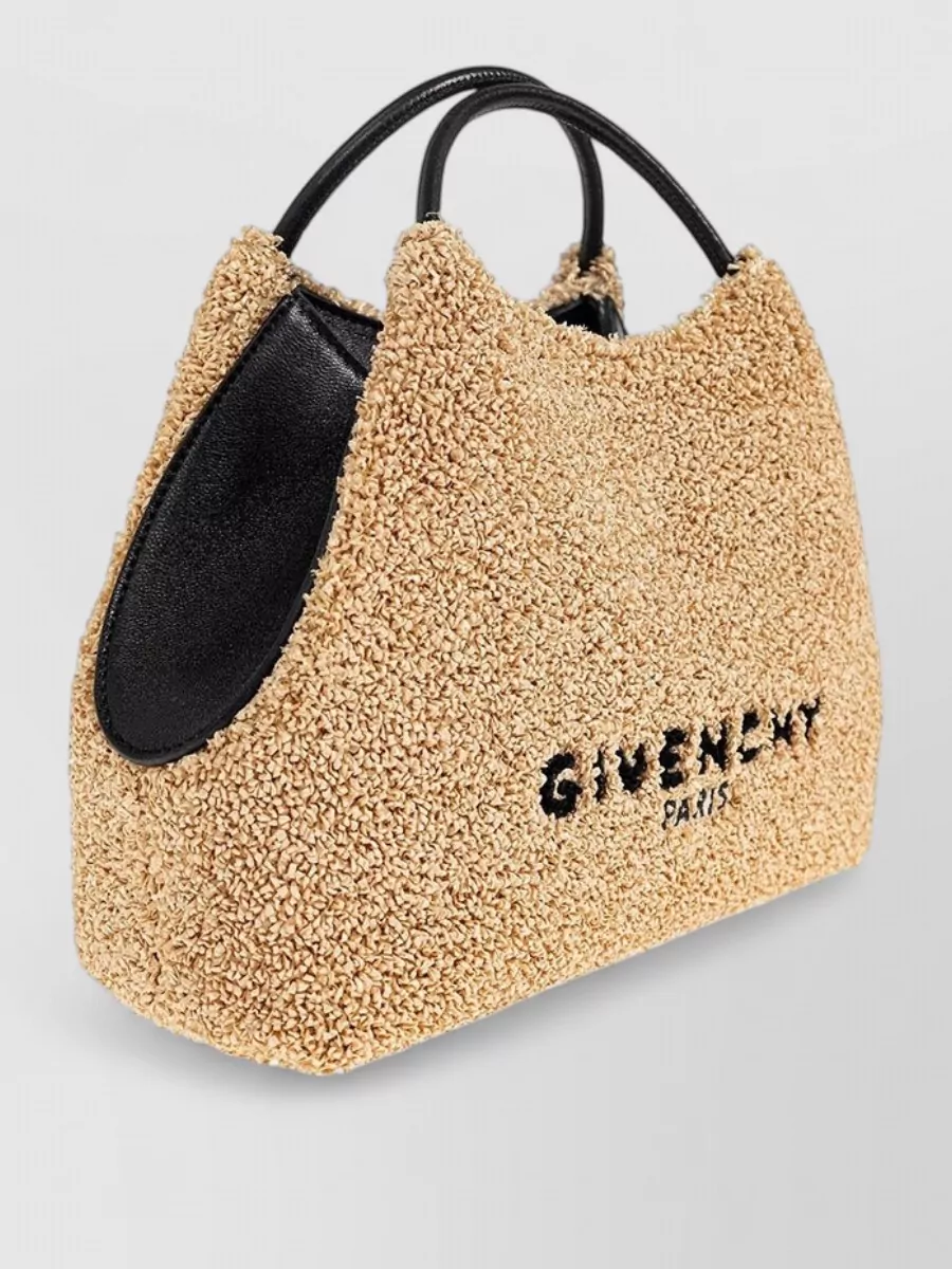 Givenchy Facet Nano Raffia Tote Bag