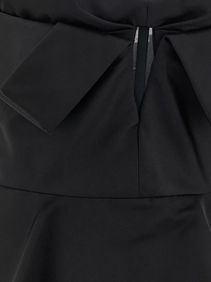 Mc Queen Silk Draped Off-The-Shoulder Bustier Top